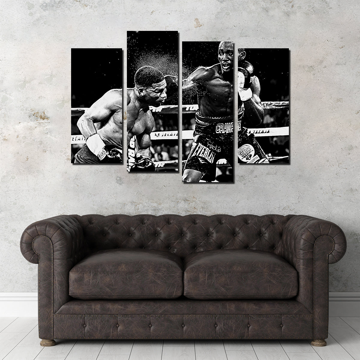Terence Crawford Grayscale Wall Art
