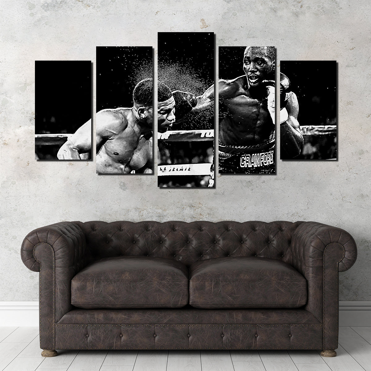 Terence Crawford Grayscale Wall Art