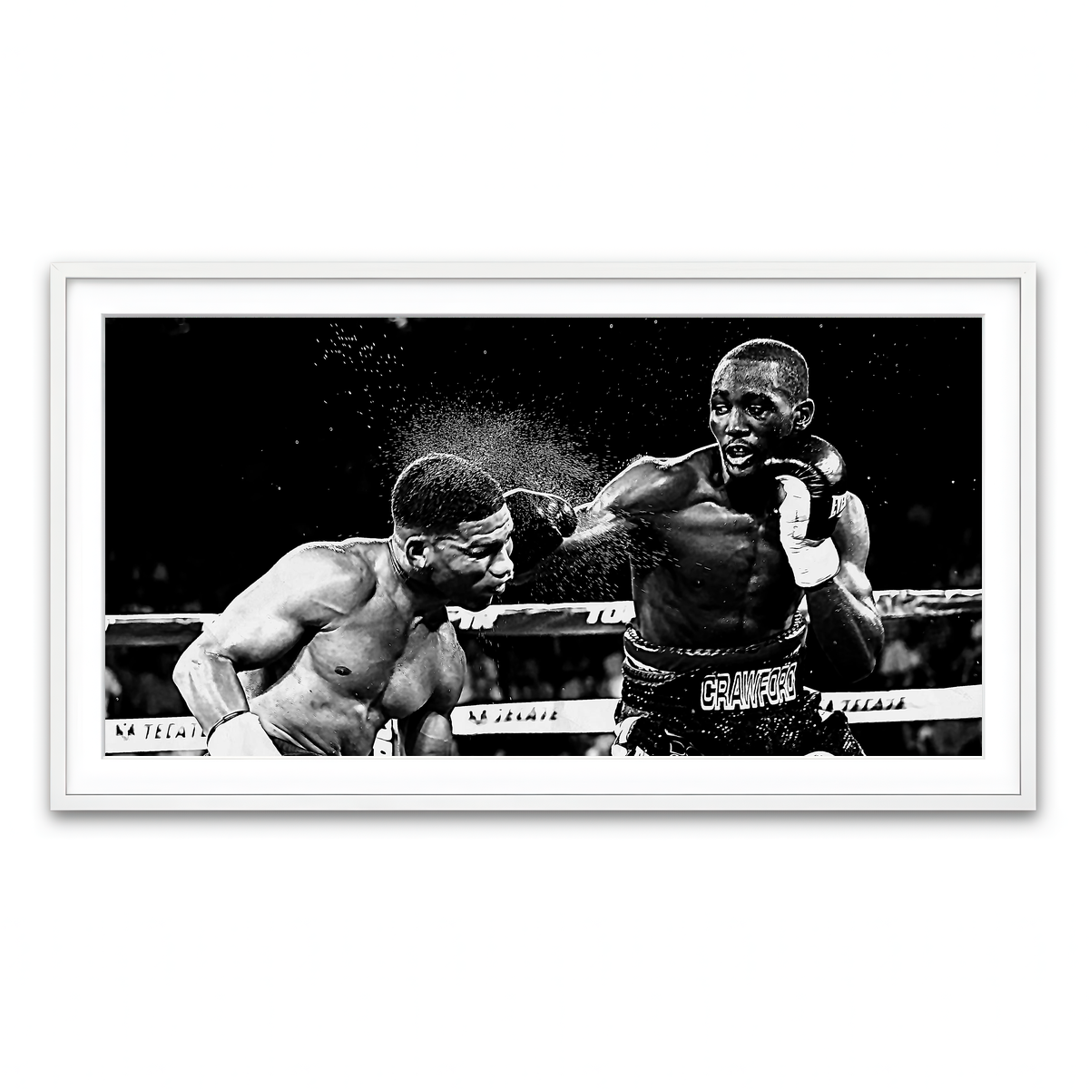 Framed Print 2x1 White