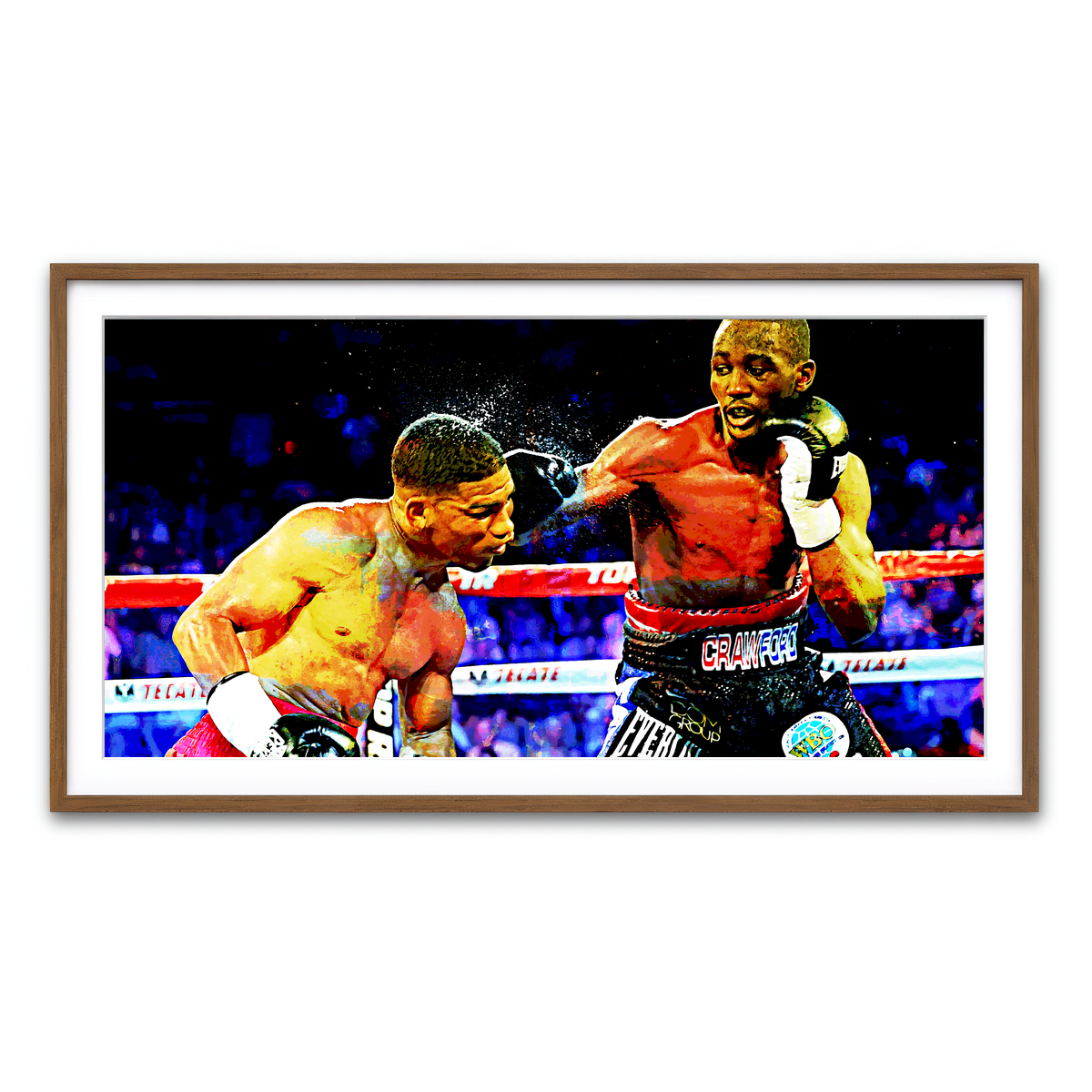 Framed Print 2x1 Walnut