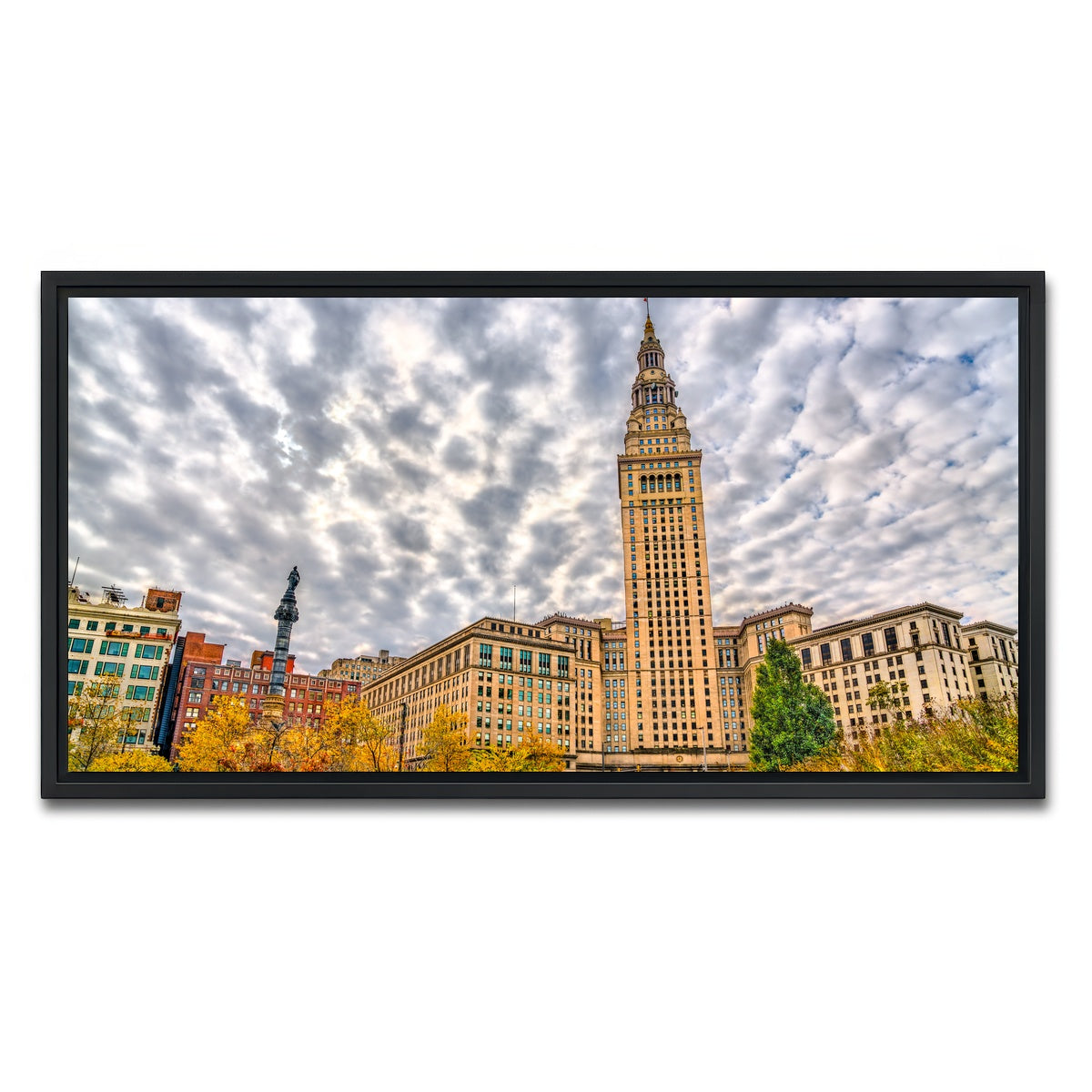 AUTO-MOCKUP WHITE | Terminal Tower | 1 Piece | Black Framed Canvas | group=2x1
