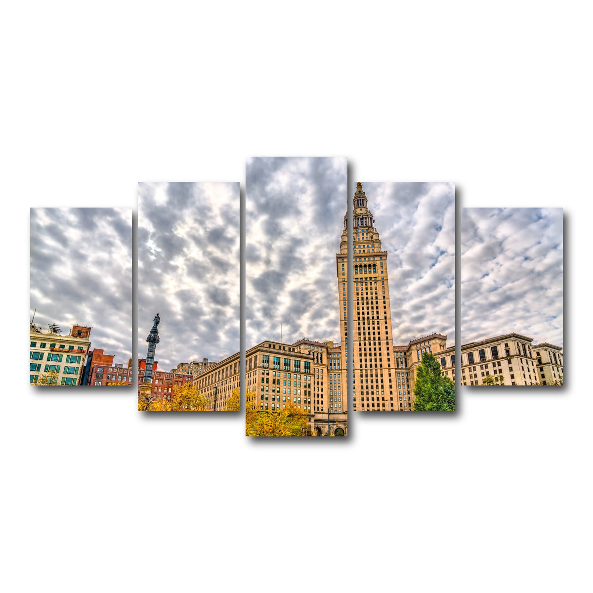 AUTO-MOCKUP WHITE | Terminal Tower | 5 Piece | Gallery Wrap Canvas | group=5_normal