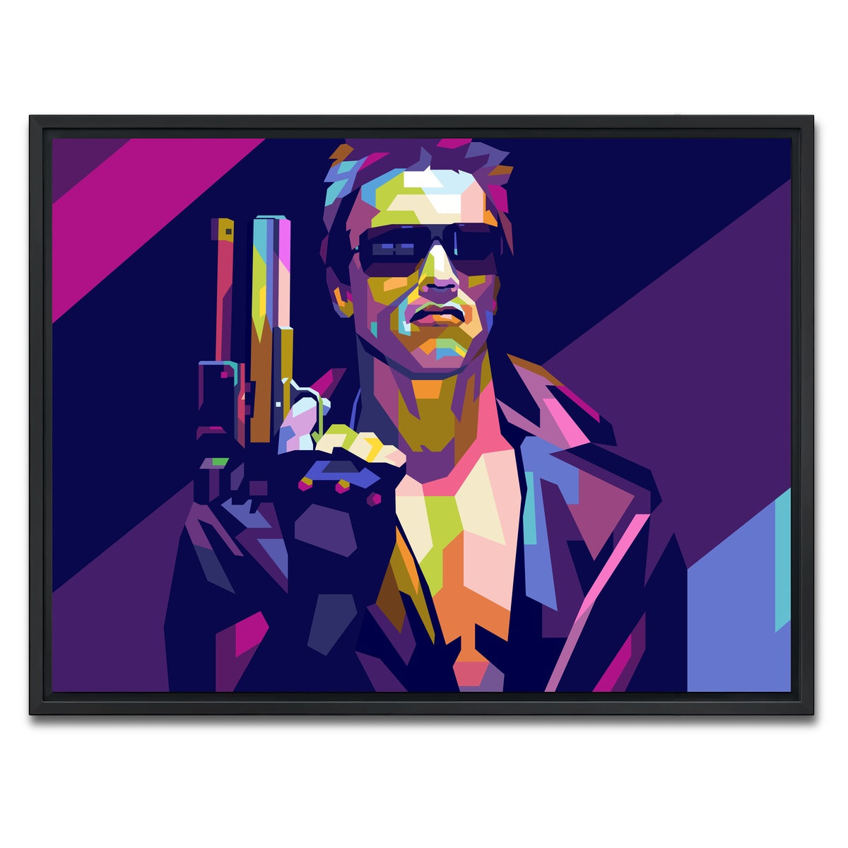 AUTO-MOCKUP WHITE | Terminator Arnold | 1 Piece | Black Framed Canvas | group=4x3