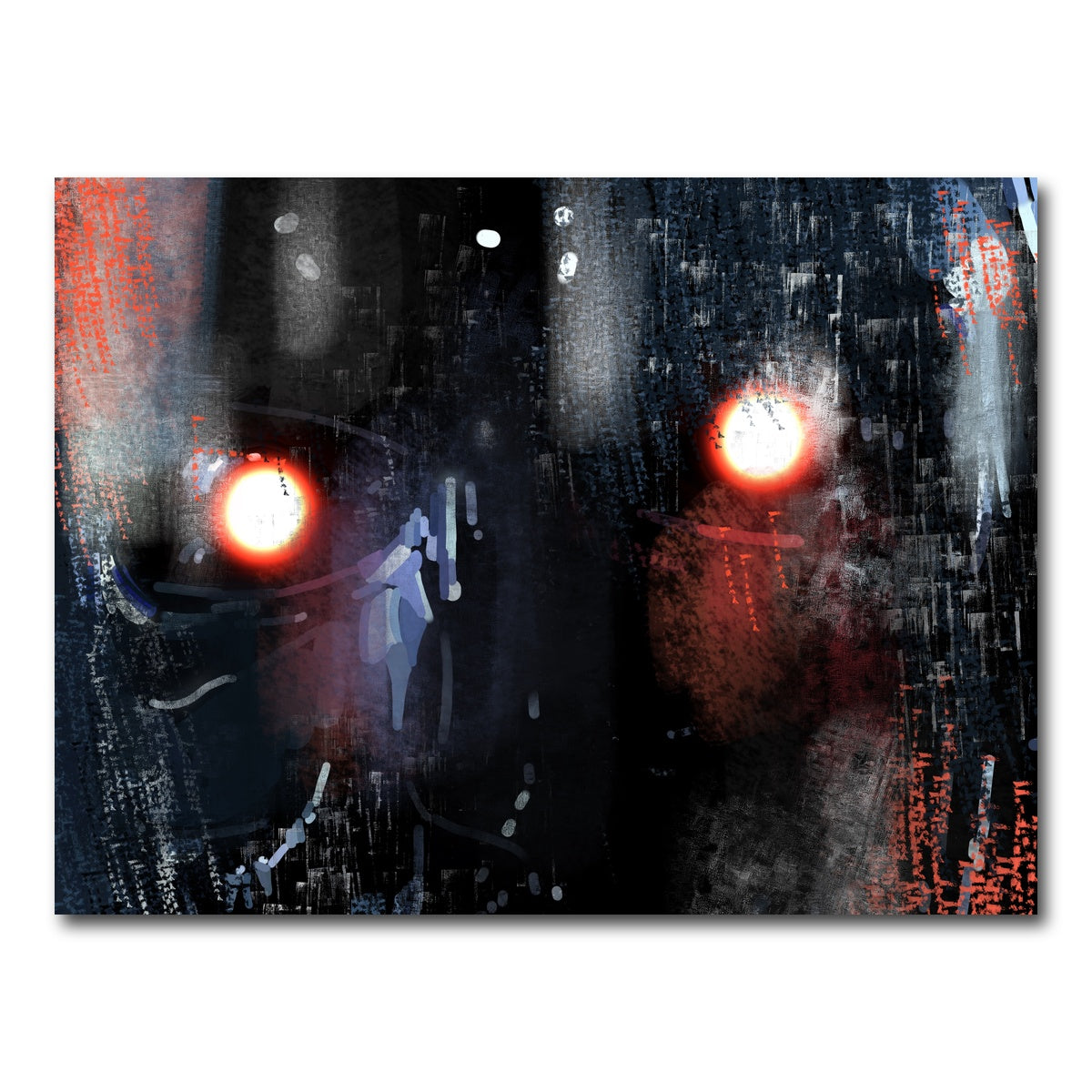AUTO-MOCKUP WHITE | Terminator Eyes | 1 Piece | Gallery Wrap Canvas | group=4x3