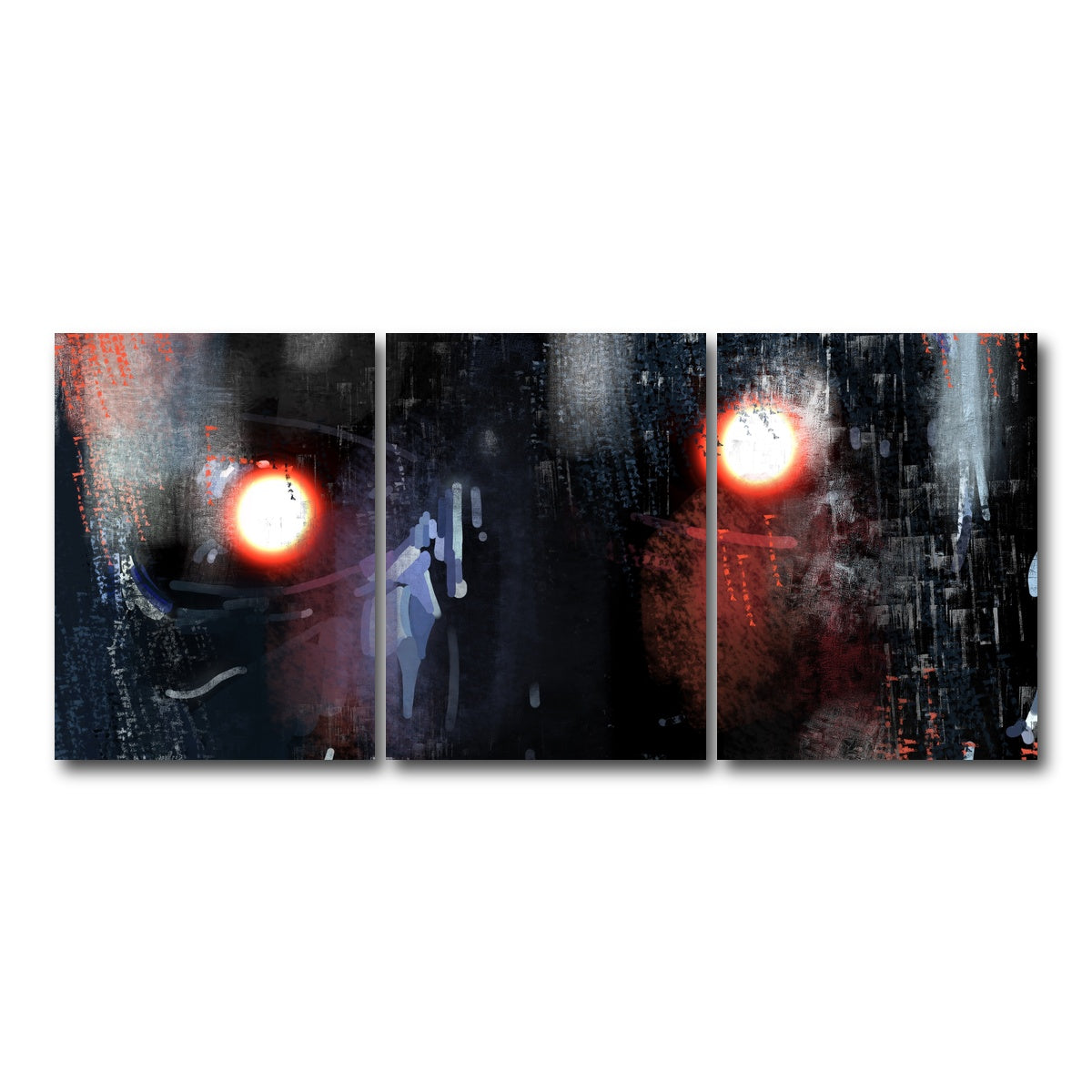 AUTO-MOCKUP WHITE | Terminator Eyes | 3 Piece | Gallery Wrap Canvas | group=18x24