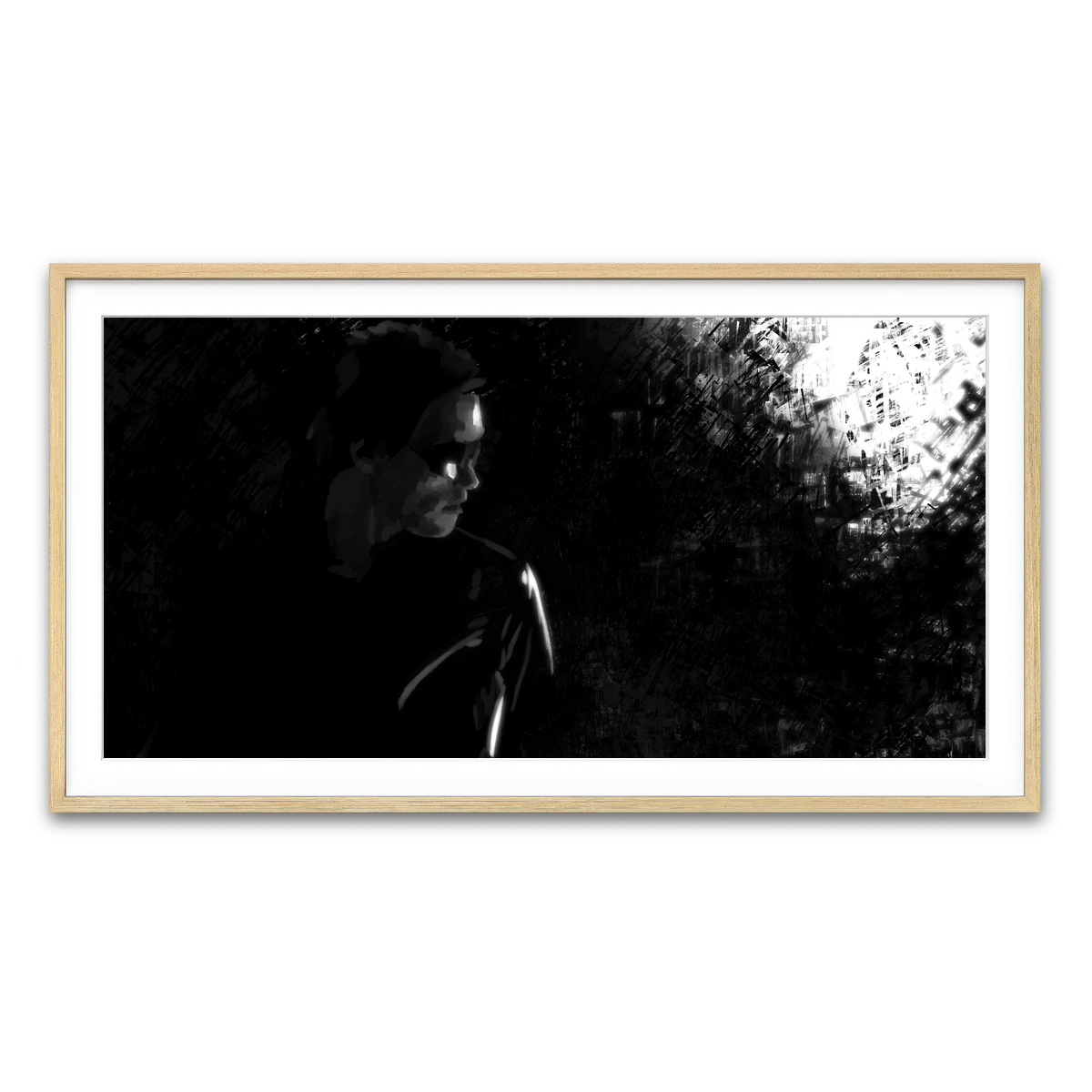 Framed Print 2x1 Natural