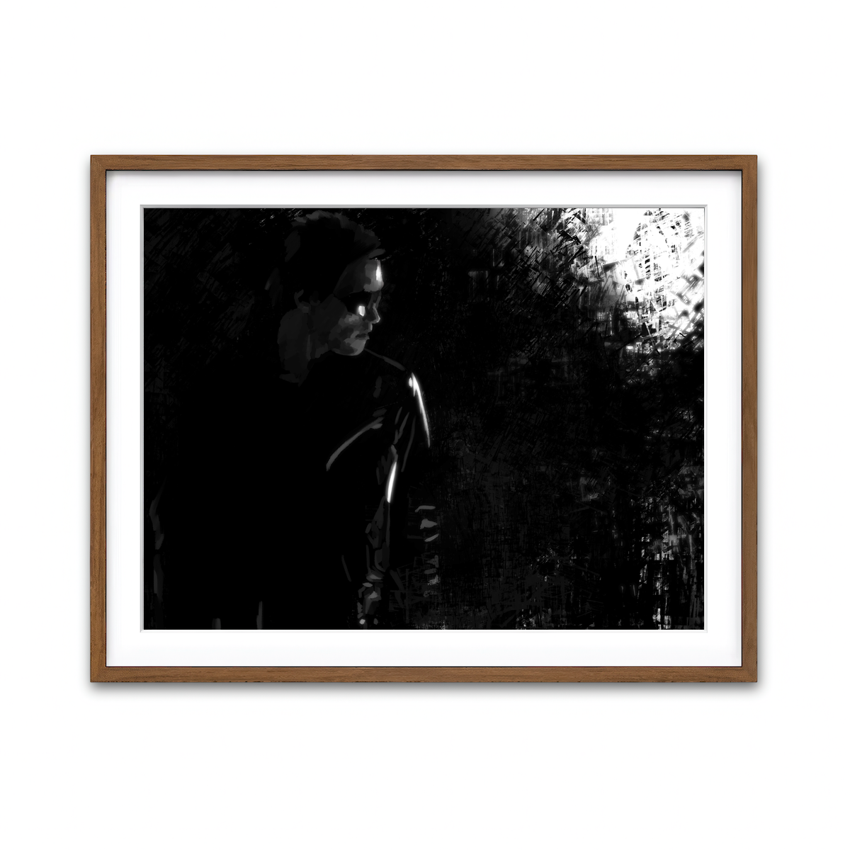 Framed Print 4x3 Walnut