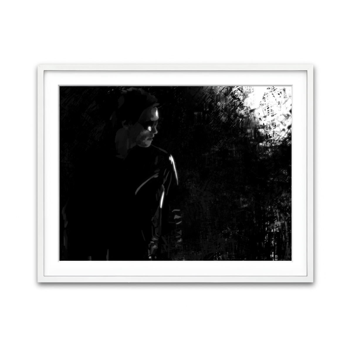 Framed Print 4x3 White