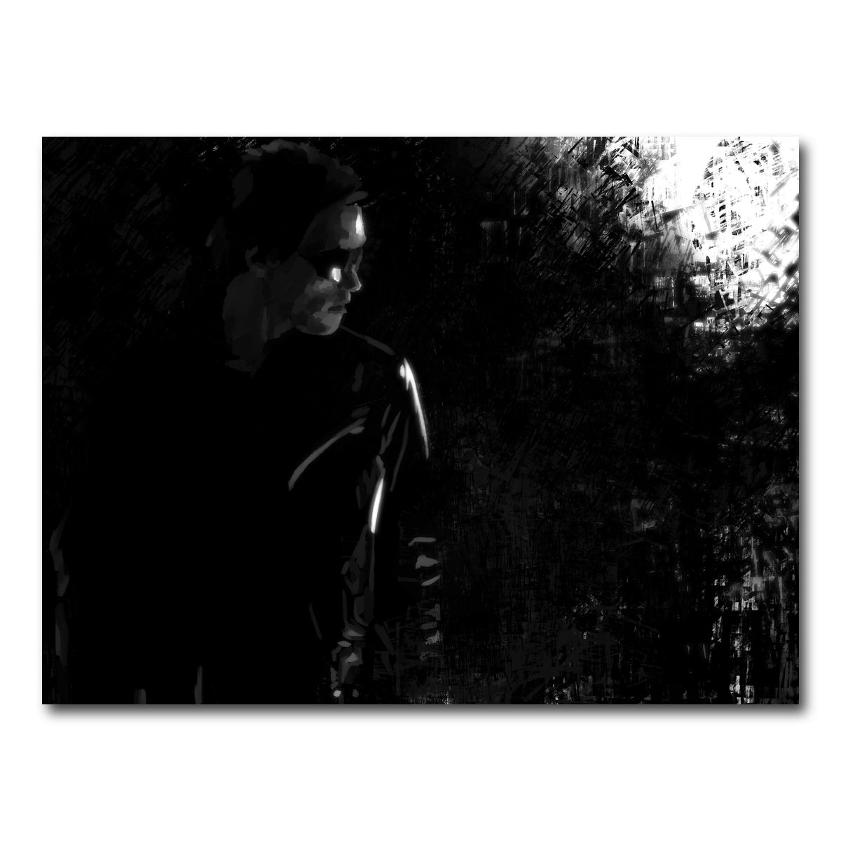 AUTO-MOCKUP WHITE | Terminator in the Shadows | 1 Piece | Gallery Wrap Canvas | group=4x3