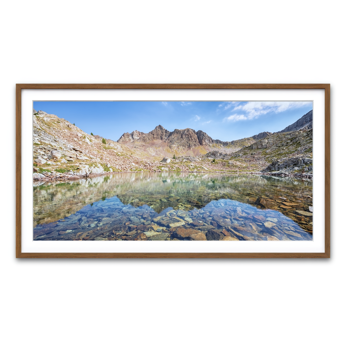 Framed Print 2x1 Walnut