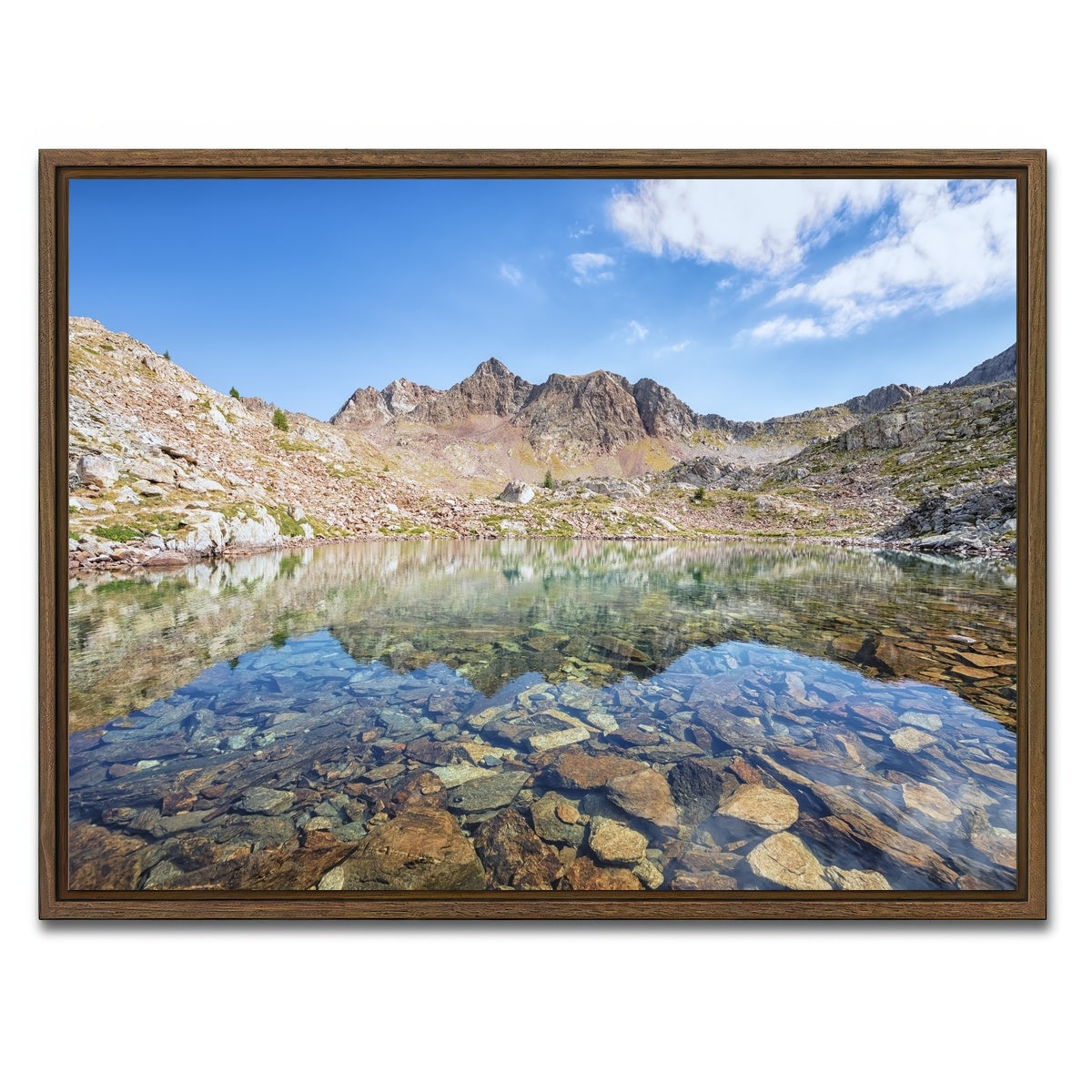 AUTO-MOCKUP WHITE | Terre Rouge | 1 Piece | Walnut Framed Canvas | group=4x3