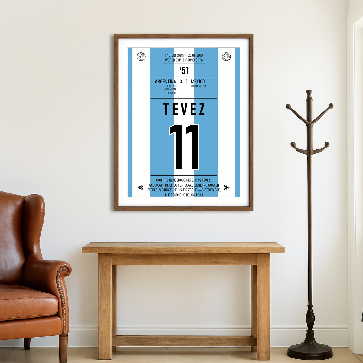 AUTO-MOCKUP ROOM | Tevez Wall Art