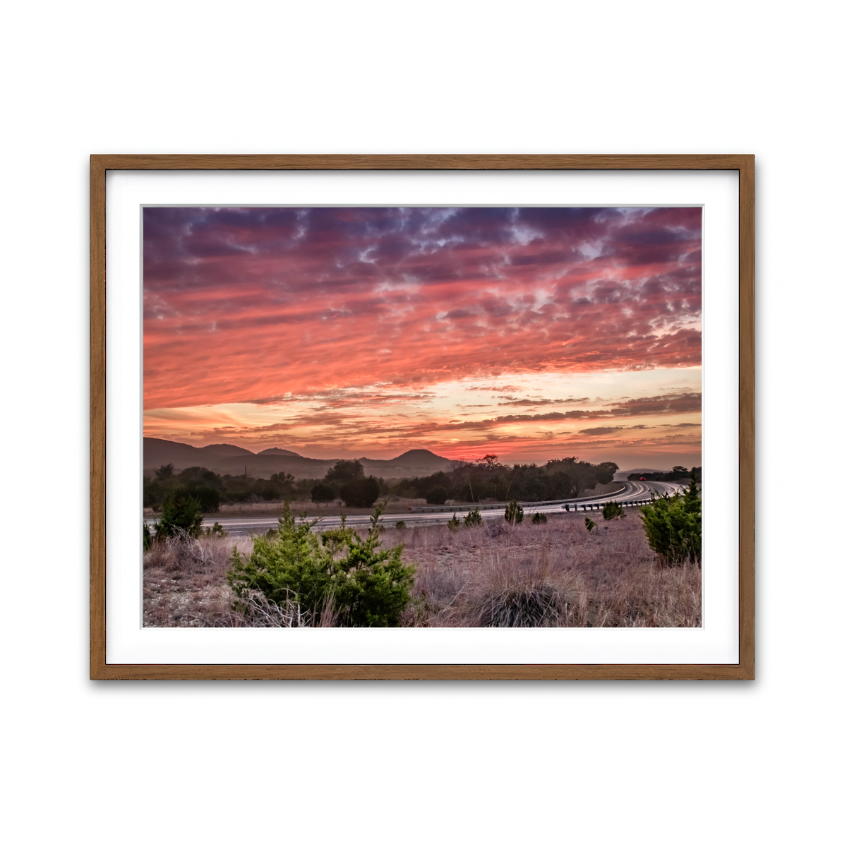Framed Print 4x3 Walnut