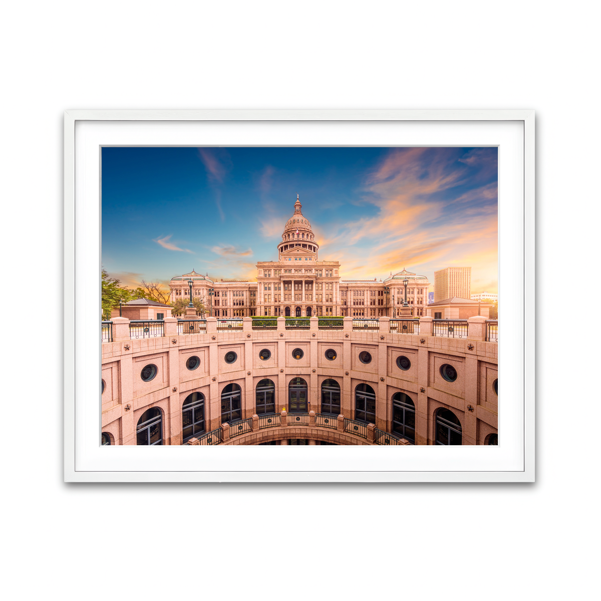 Framed Print 4x3 White