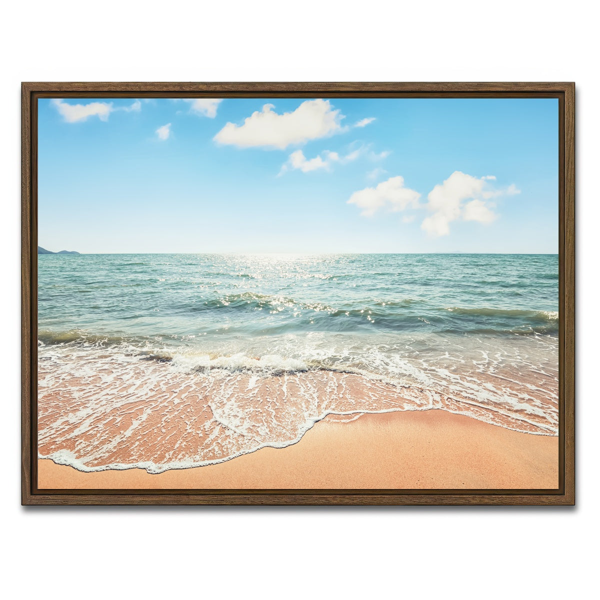 AUTO-MOCKUP WHITE | Thai Beach | 1 Piece | Walnut Framed Canvas | group=4x3