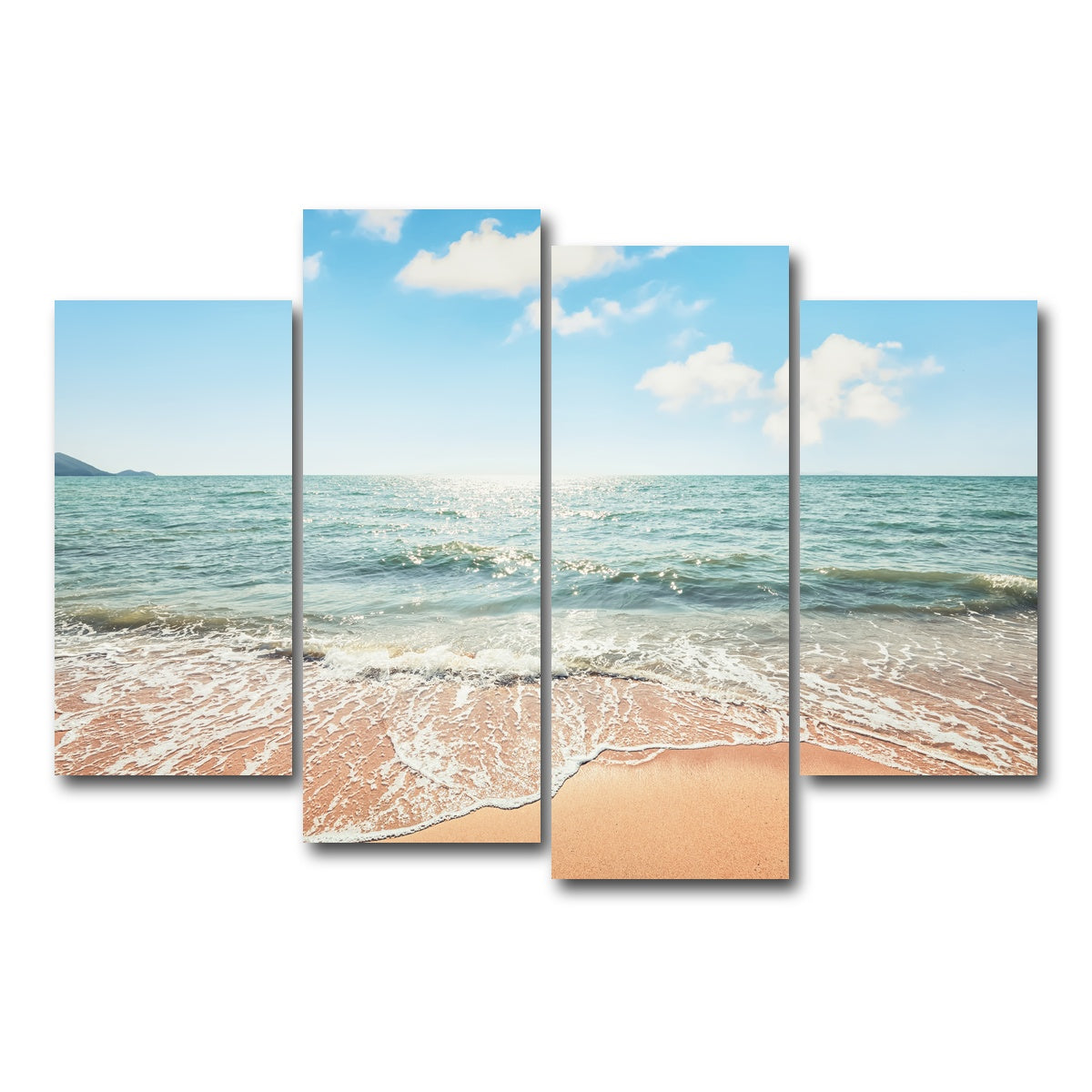 AUTO-MOCKUP WHITE | Thai Beach | 4 Piece | Gallery Wrap Canvas | group=4_short