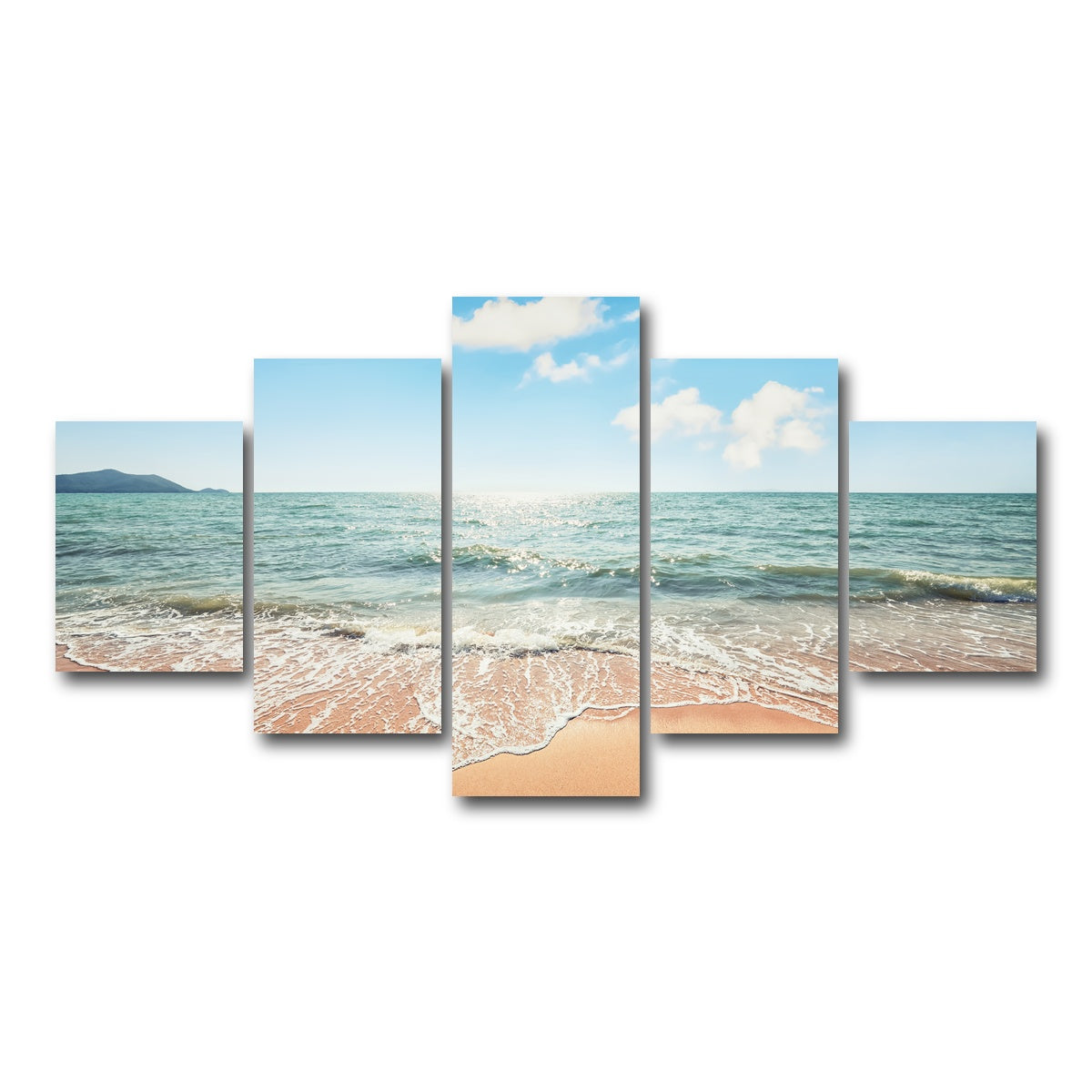 AUTO-MOCKUP WHITE | Thai Beach | 5 Piece | Gallery Wrap Canvas | group=5_short