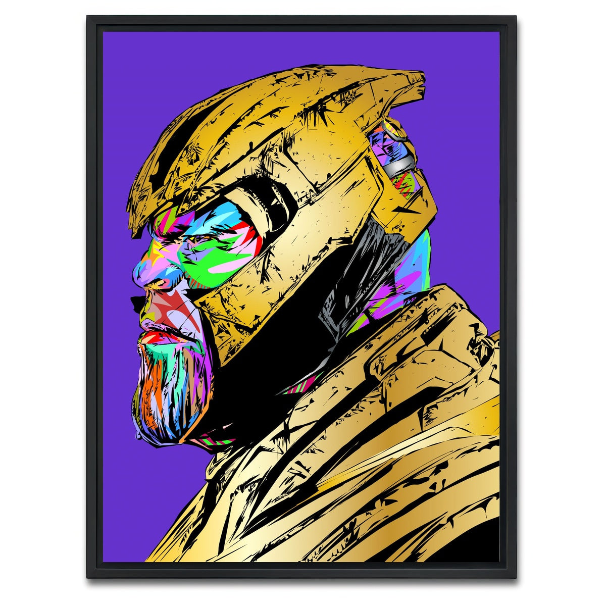 AUTO-MOCKUP WHITE | Thanos | 1 Piece | Black Framed Canvas | group=3x4