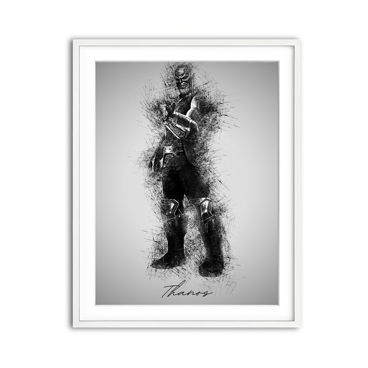 Framed Print 3x4 White