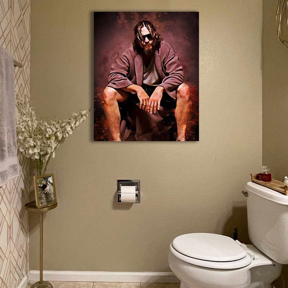 The Dude Toilet Wall Art