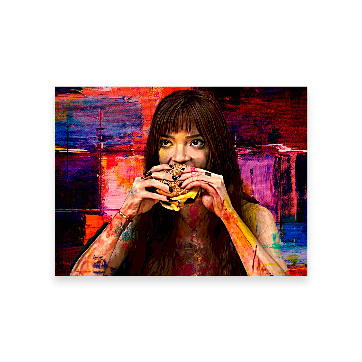 The Menu Cheeseburger Wall Art
