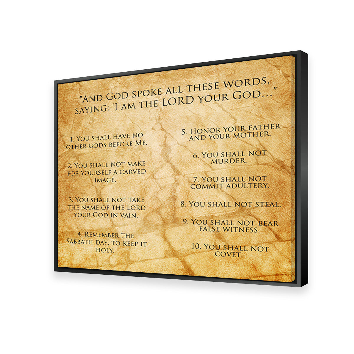The Ten Commandments Wall Art
