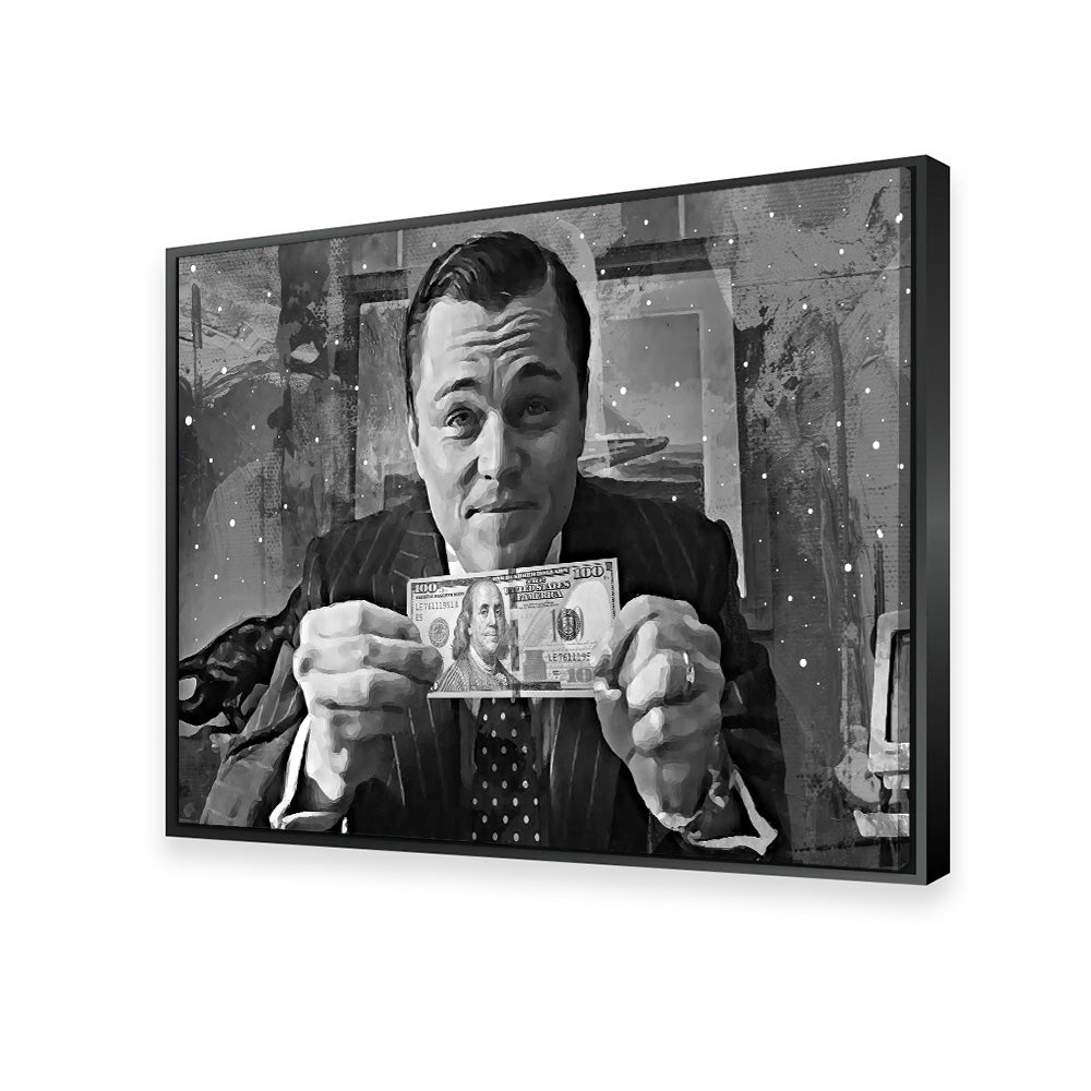 The Wolf of Wall Street Grayscale Wall Art