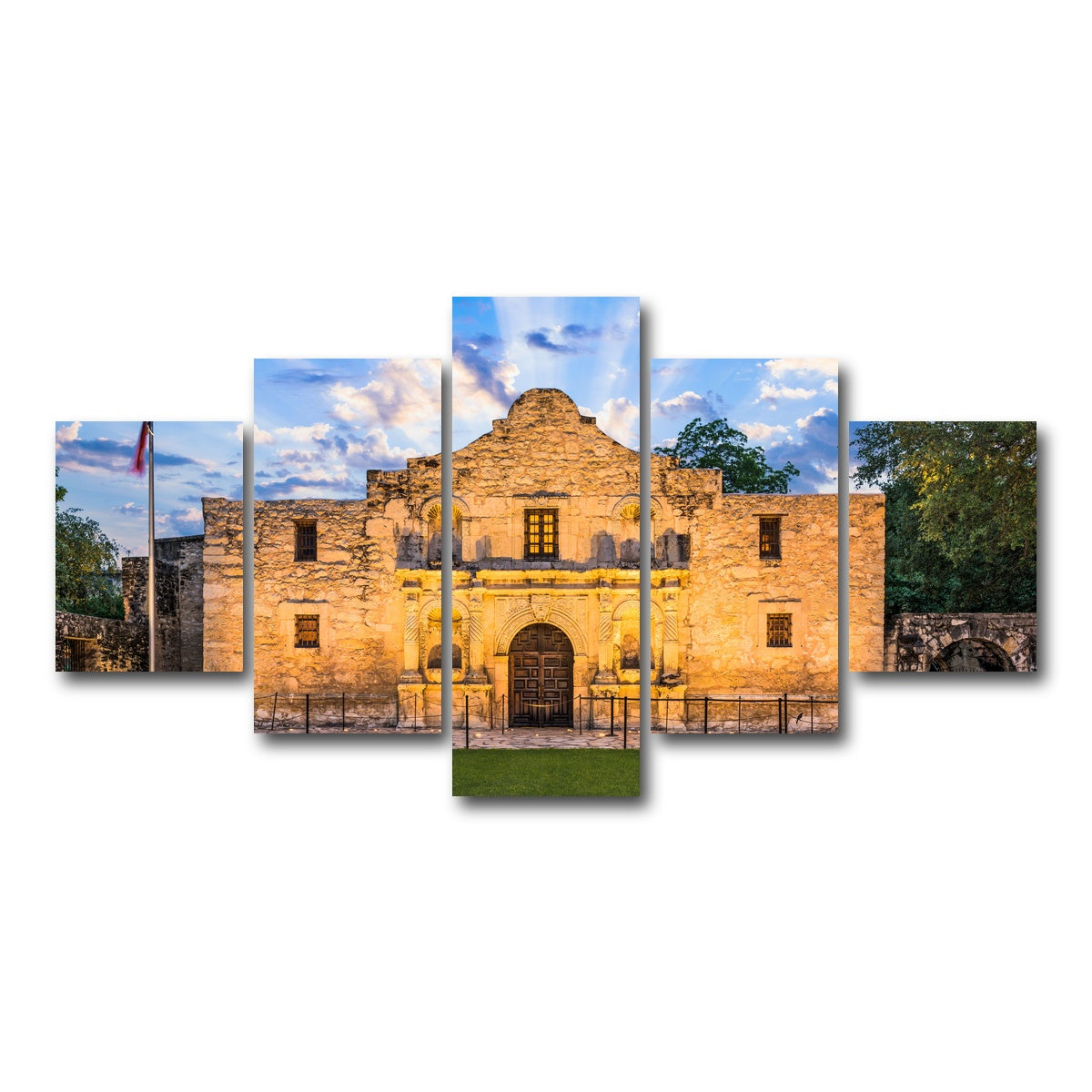 AUTO-MOCKUP WHITE | The Alamo | 5 Piece | Gallery Wrap Canvas | group=5_short