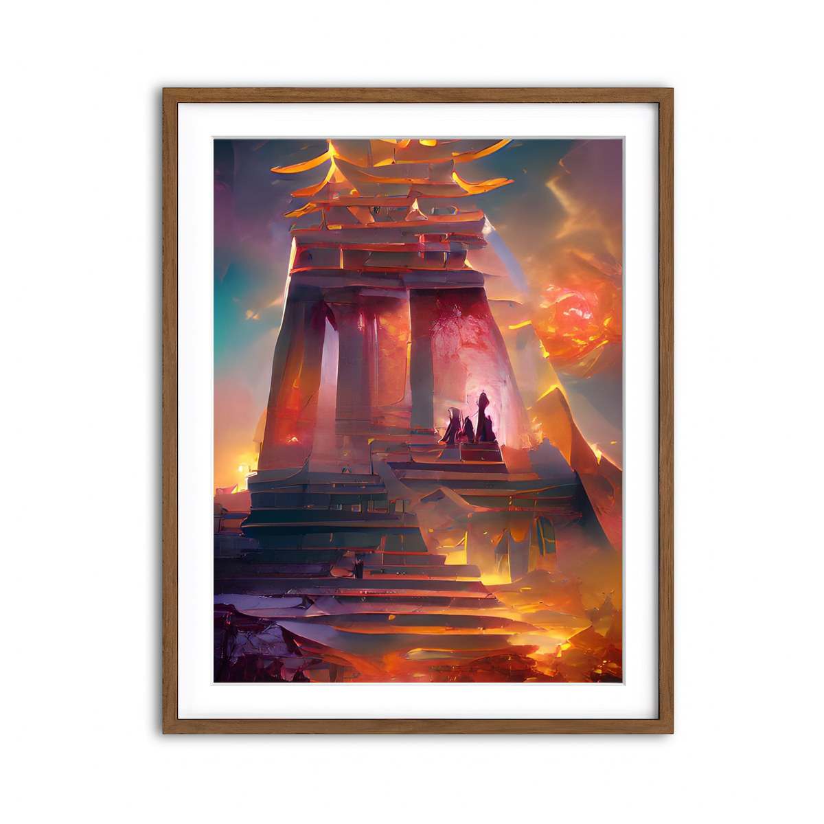 Framed Print 3x4 Walnut