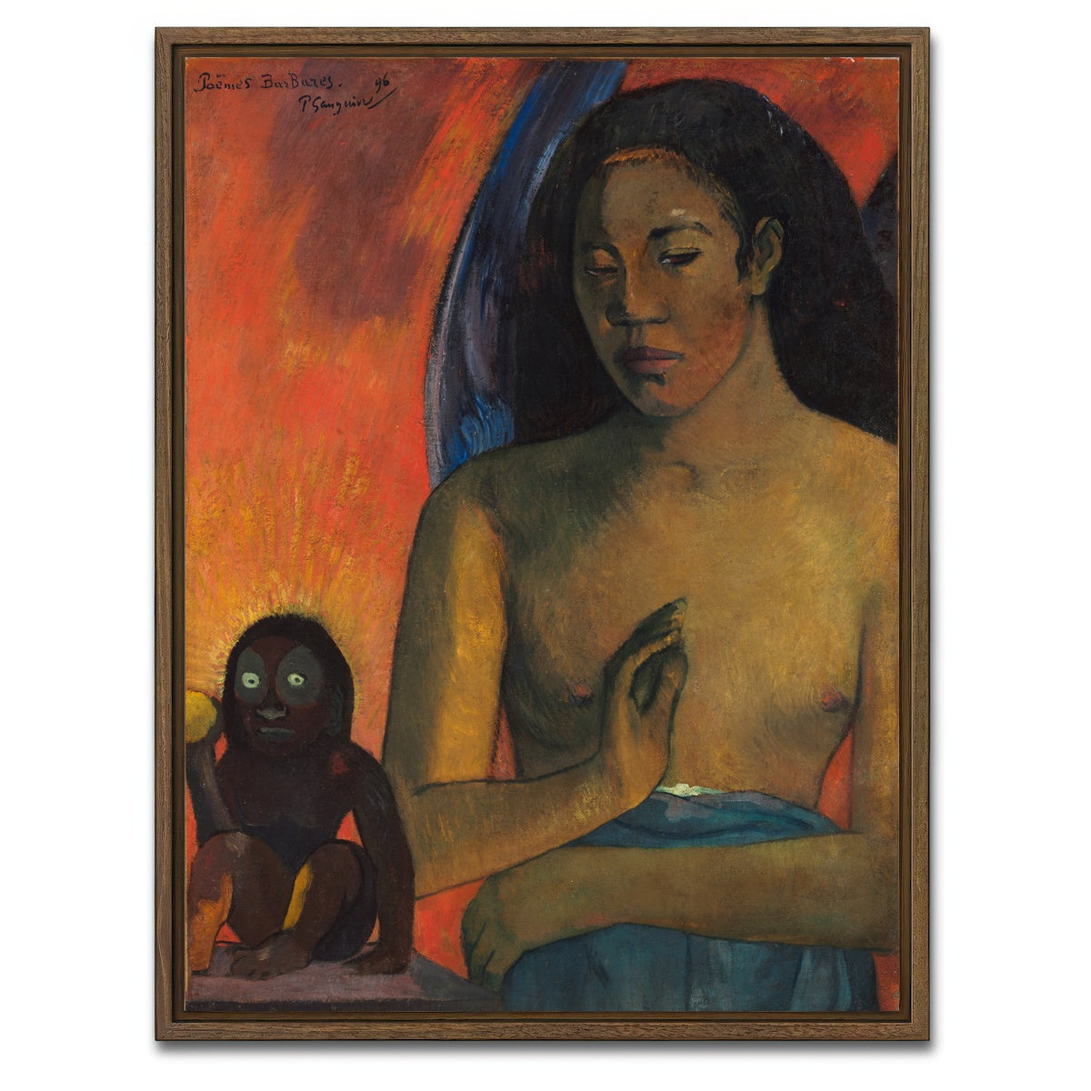 AUTO-MOCKUP WHITE | The Ancestors | 1 Piece | Walnut Framed Canvas | group=3x4