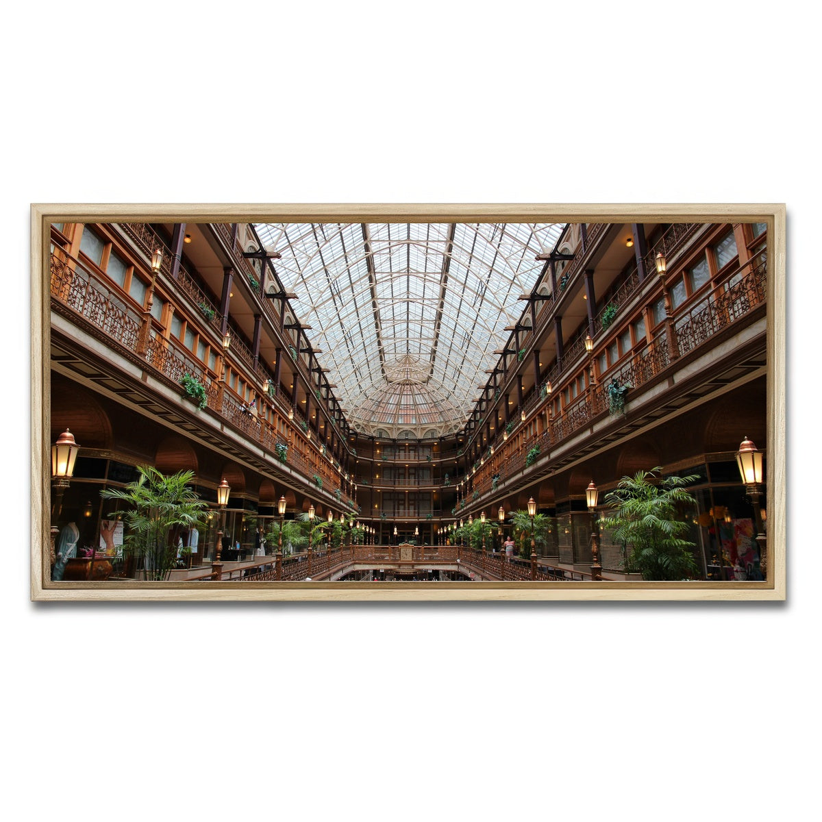 AUTO-MOCKUP WHITE | The Arcade Cleveland | 1 Piece | Natural Framed Canvas | group=2x1