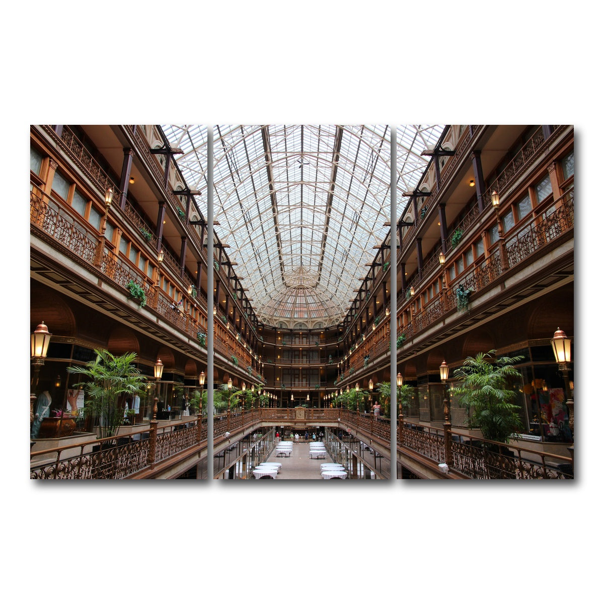 AUTO-MOCKUP WHITE | The Arcade Cleveland | 3 Piece | Gallery Wrap Canvas | group=12x24