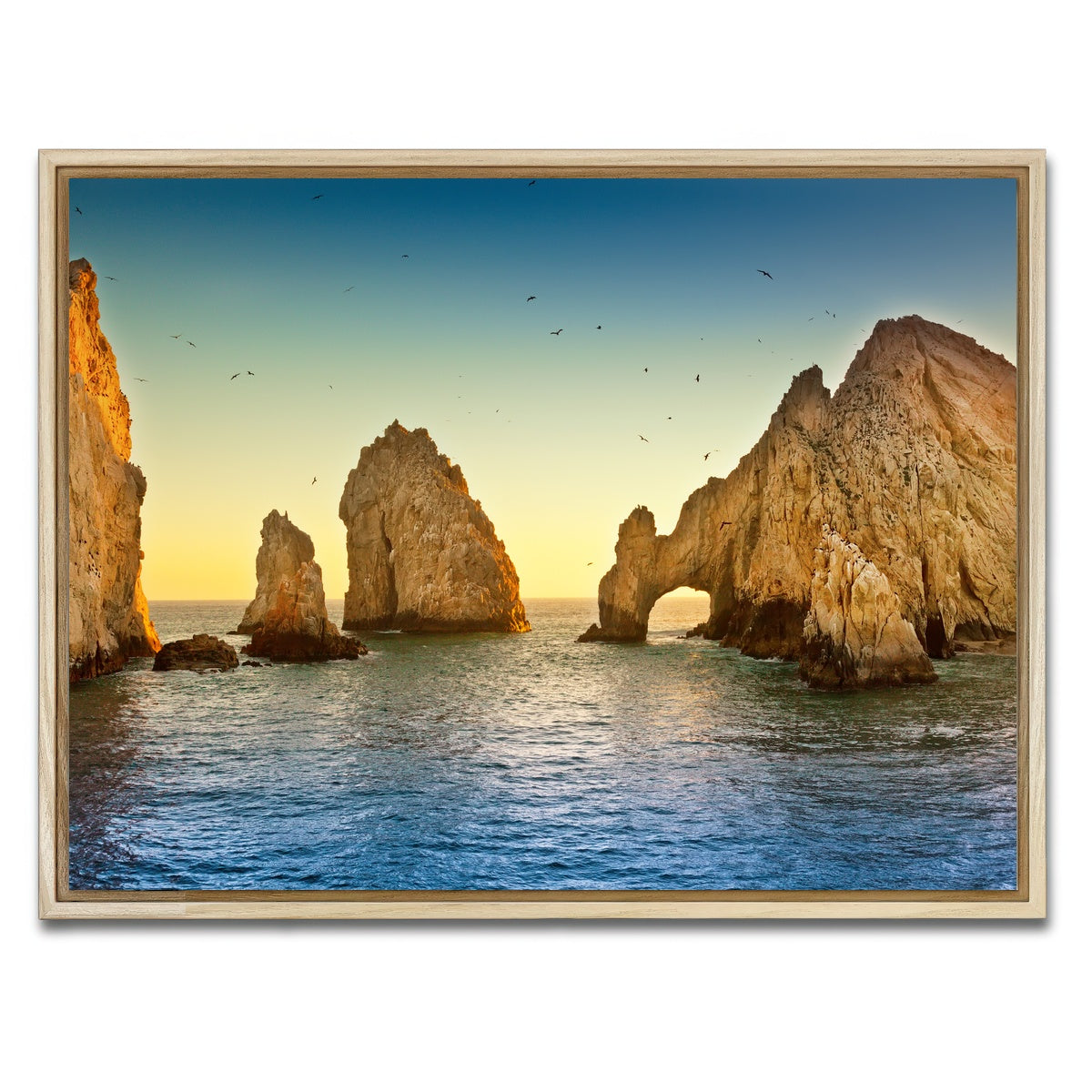 AUTO-MOCKUP WHITE | The Arch Of Cabo San Lucas | 1 Piece | Natural Framed Canvas | group=4x3