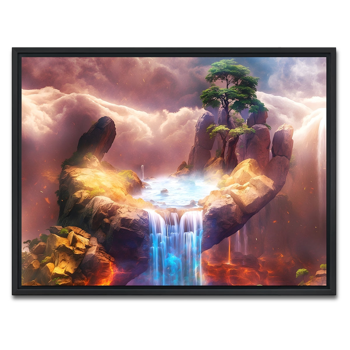 AUTO-MOCKUP WHITE | The Artistry of Nature's Hand | 1 Piece | Black Framed Canvas | group=4x3