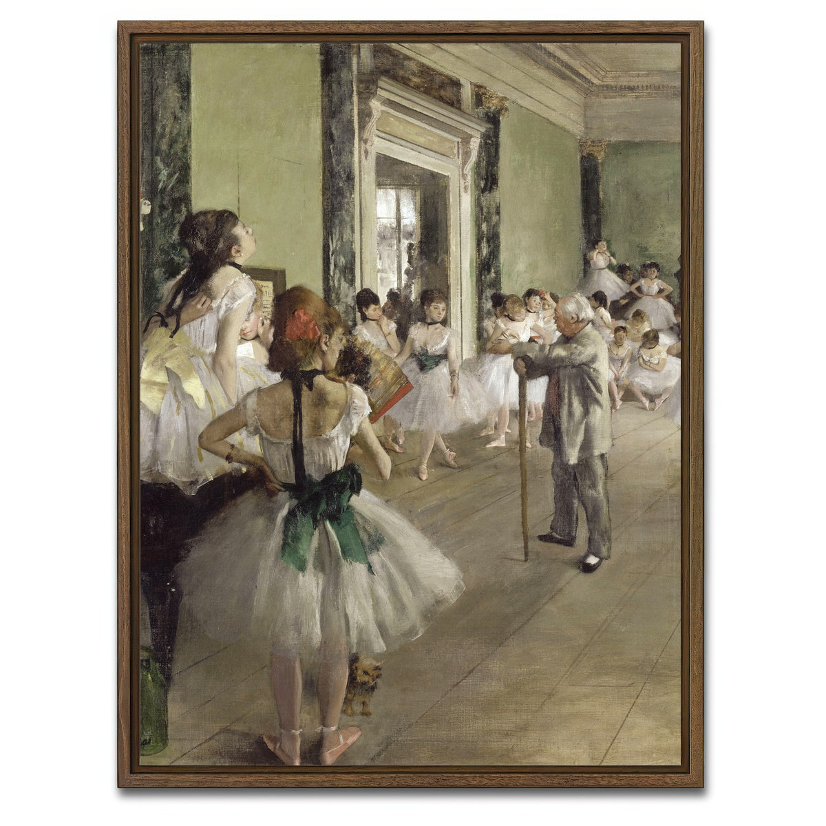 AUTO-MOCKUP WHITE | The Ballet Class | 1 Piece | Walnut Framed Canvas | group=3x4