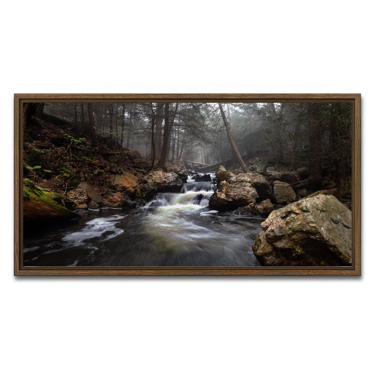 AUTO-MOCKUP WHITE | The Beginning | 1 Piece | Walnut Framed Canvas | group=2x1