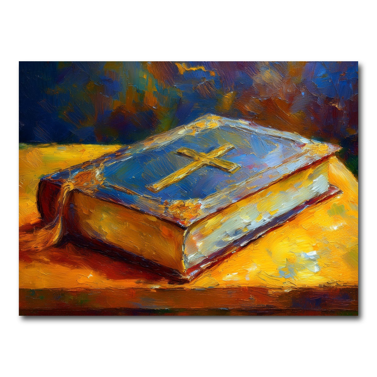 AUTO-MOCKUP WHITE | The Bible | 1 Piece | Gallery Wrap Canvas | group=4x3