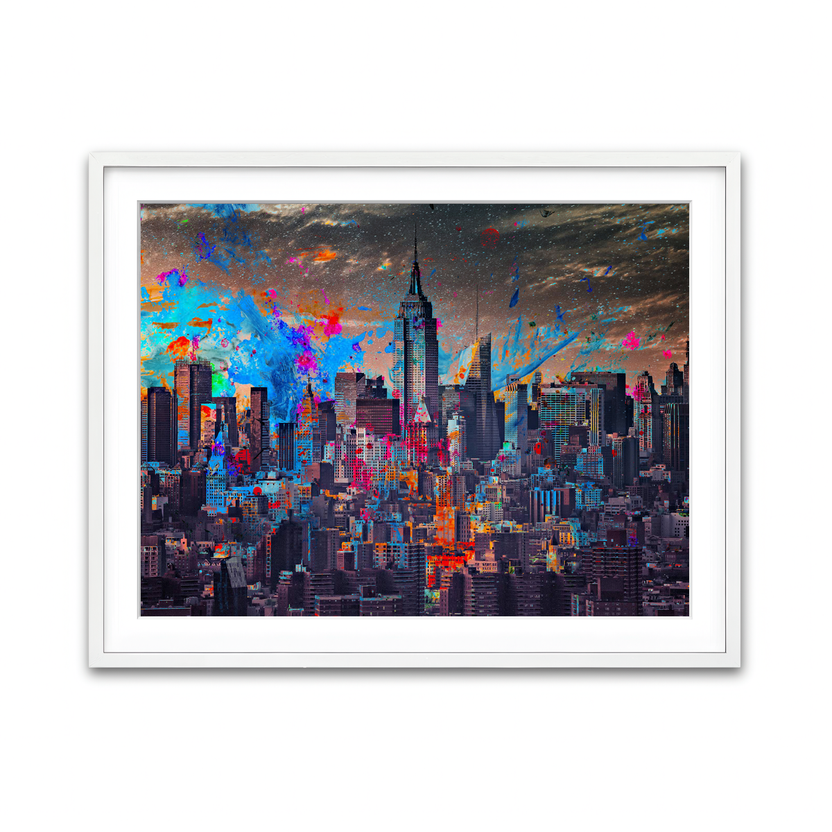 Framed Print 4x3 White