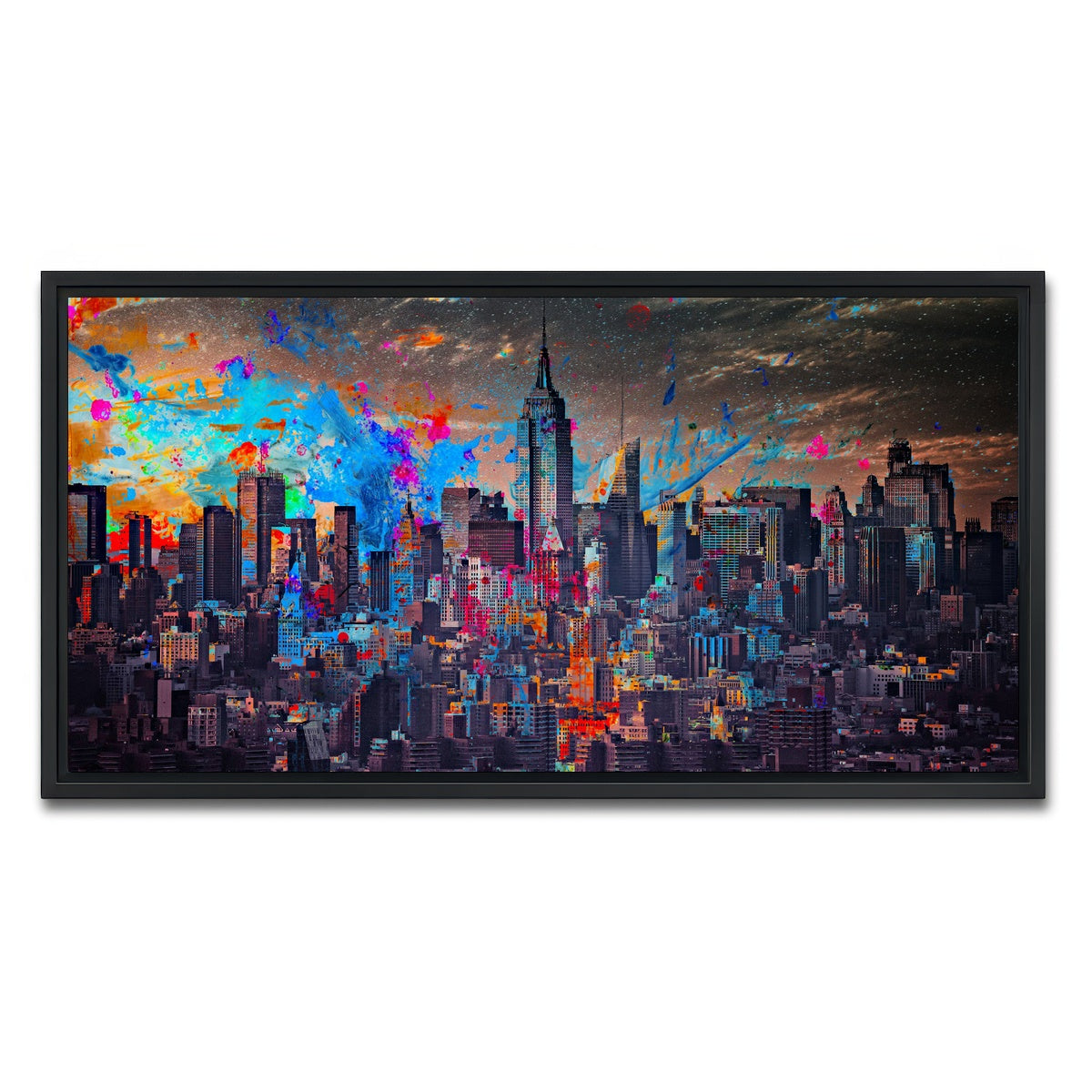 AUTO-MOCKUP WHITE | The Big Apple | 1 Piece | Black Framed Canvas | group=2x1