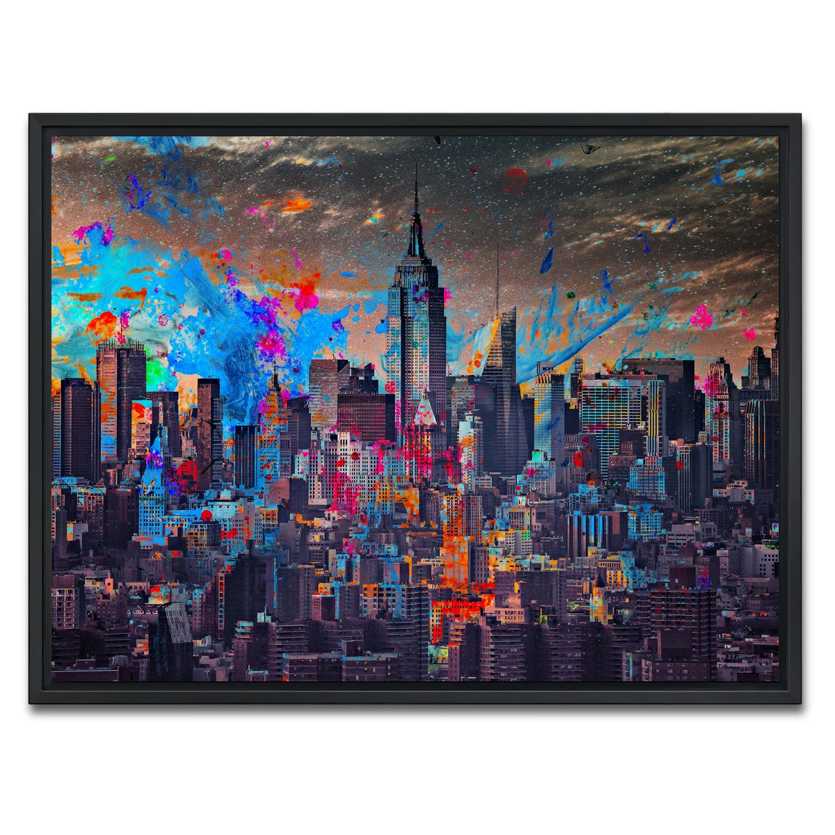 AUTO-MOCKUP WHITE | The Big Apple | 1 Piece | Black Framed Canvas | group=4x3