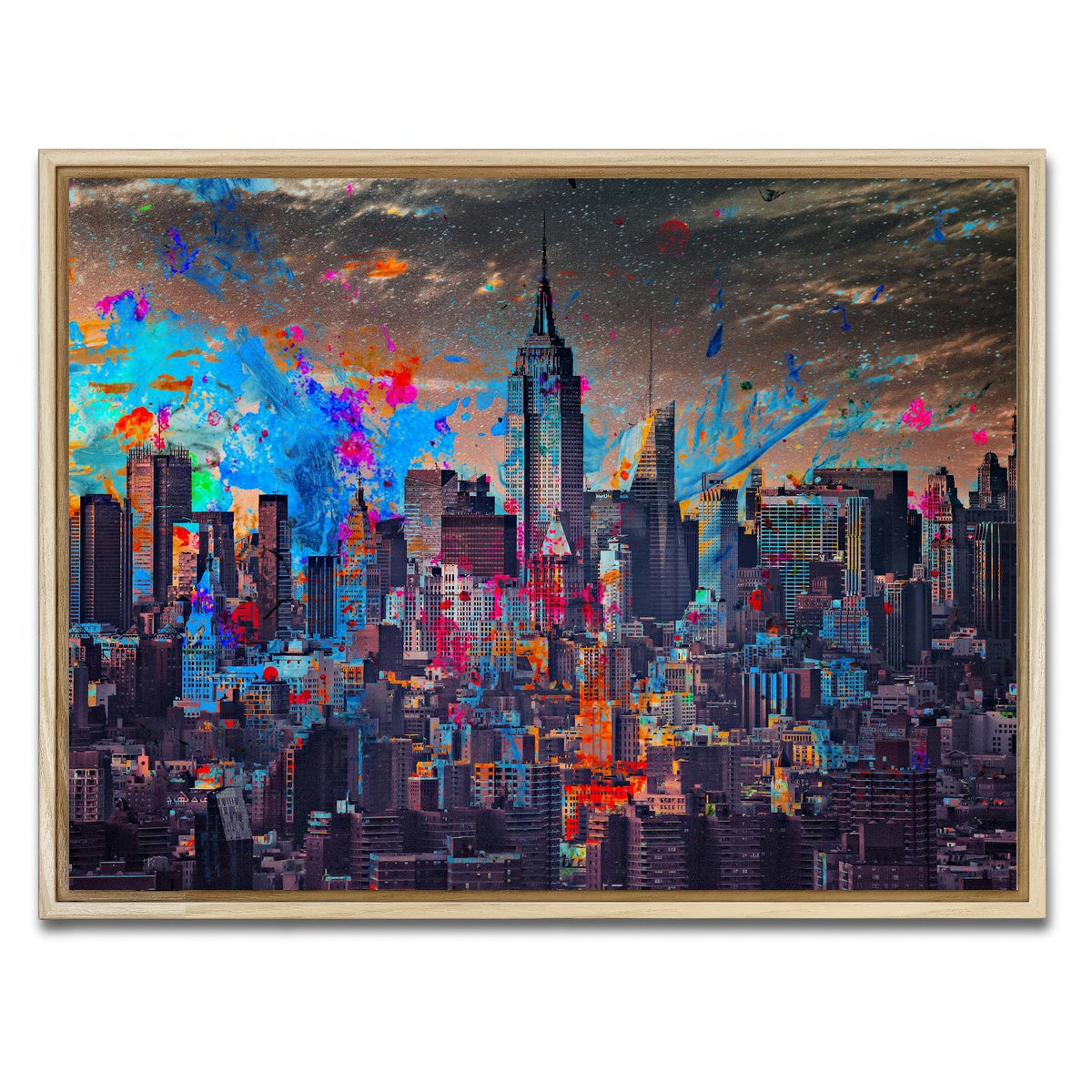 AUTO-MOCKUP WHITE | The Big Apple | 1 Piece | Natural Framed Canvas | group=4x3