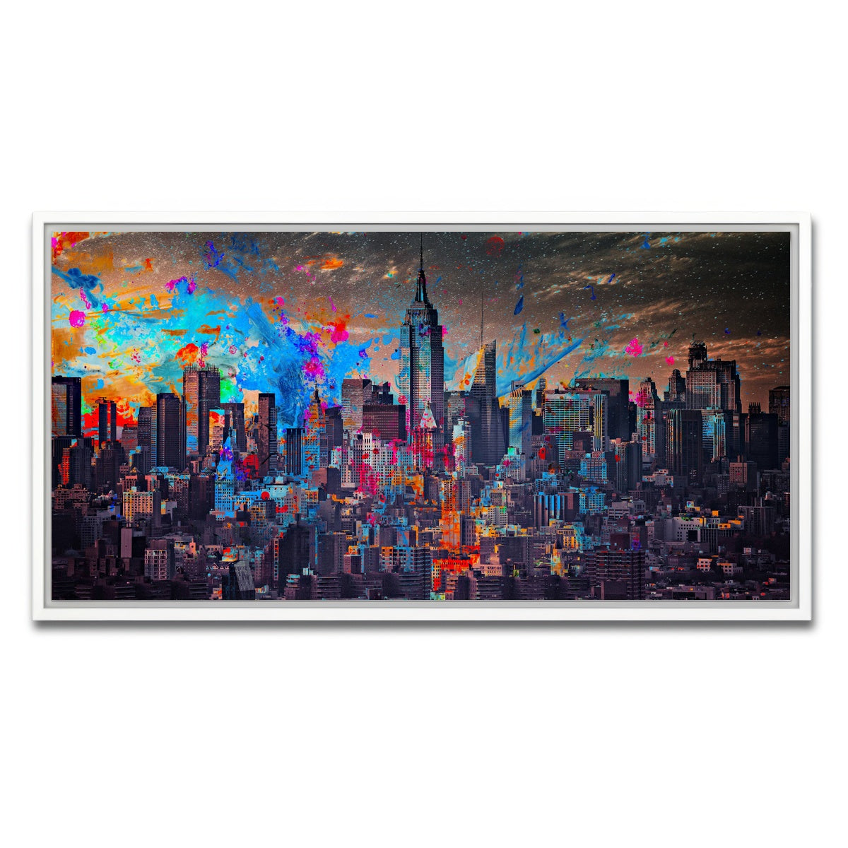 AUTO-MOCKUP WHITE | The Big Apple | 1 Piece | White Framed Canvas | group=2x1