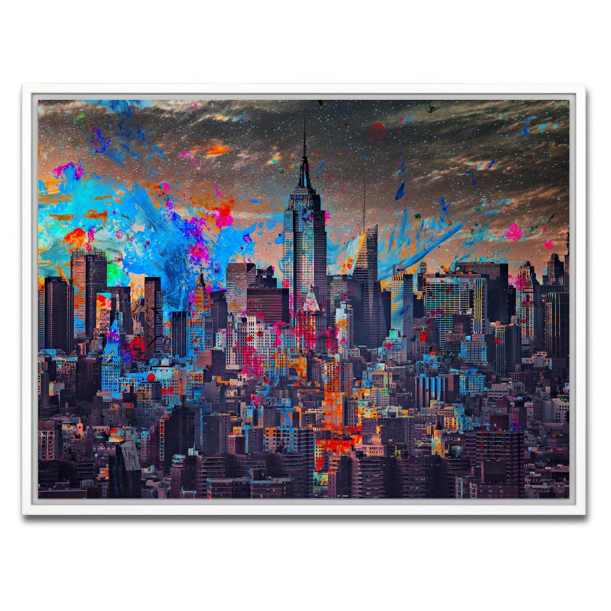 AUTO-MOCKUP WHITE | The Big Apple | 1 Piece | White Framed Canvas | group=4x3