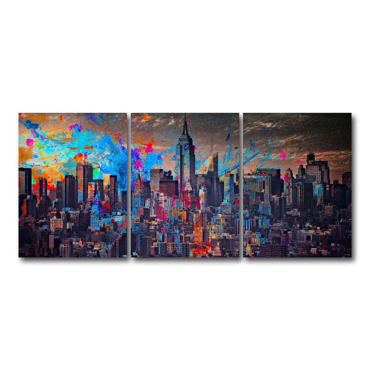 AUTO-MOCKUP WHITE | The Big Apple | 3 Piece | Gallery Wrap Canvas | group=18x24