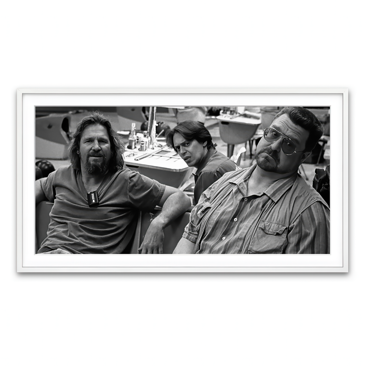 Framed Print 2x1 White