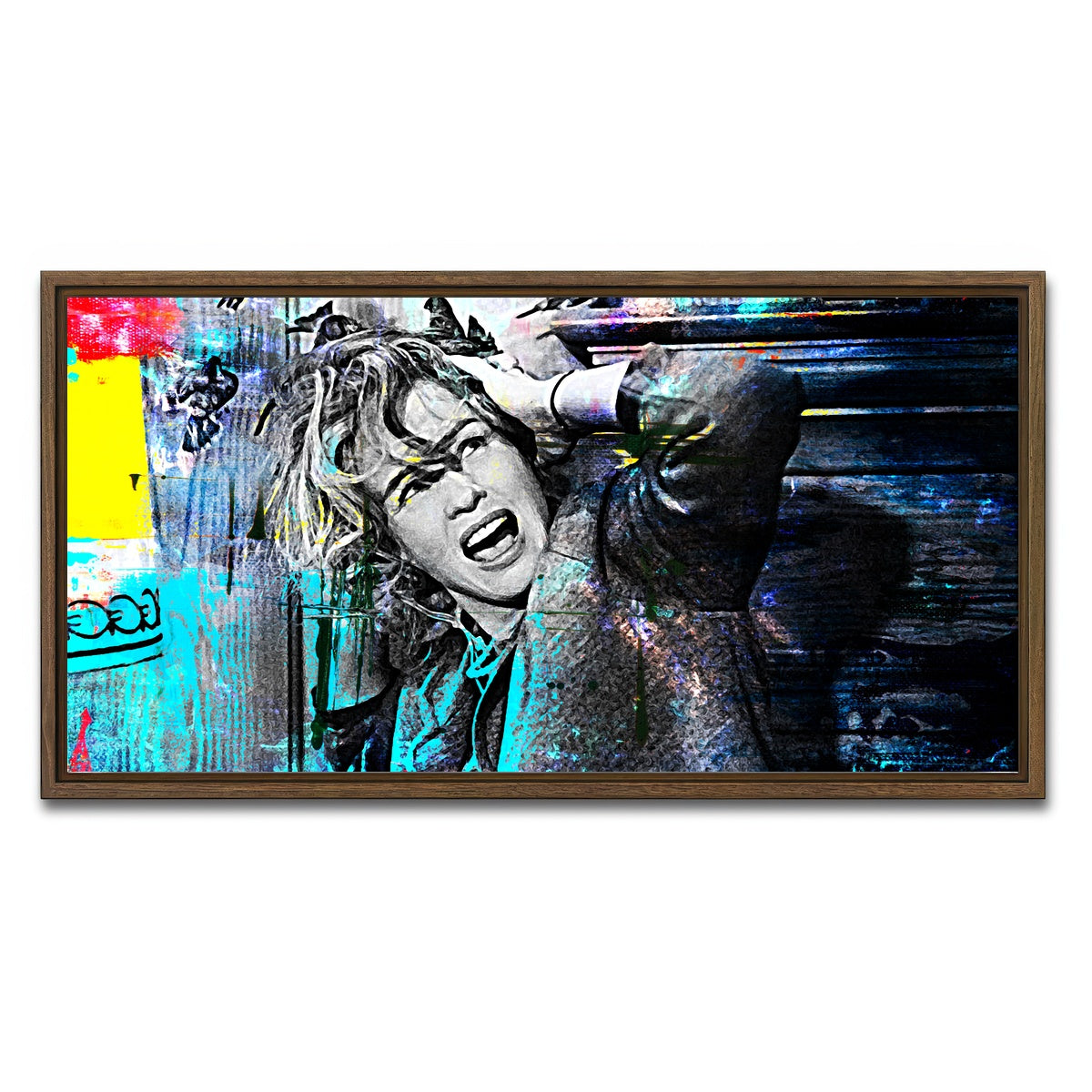 AUTO-MOCKUP WHITE | The Birds | 1 Piece | Walnut Framed Canvas | group=2x1