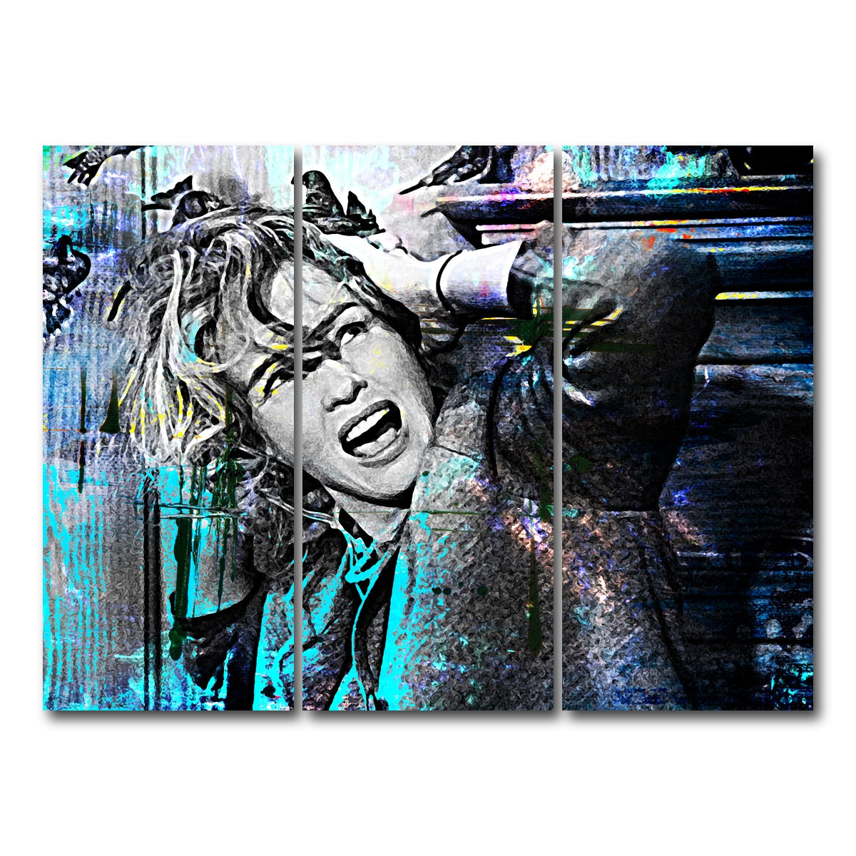 AUTO-MOCKUP WHITE | The Birds | 3 Piece | Gallery Wrap Canvas | group=8x18