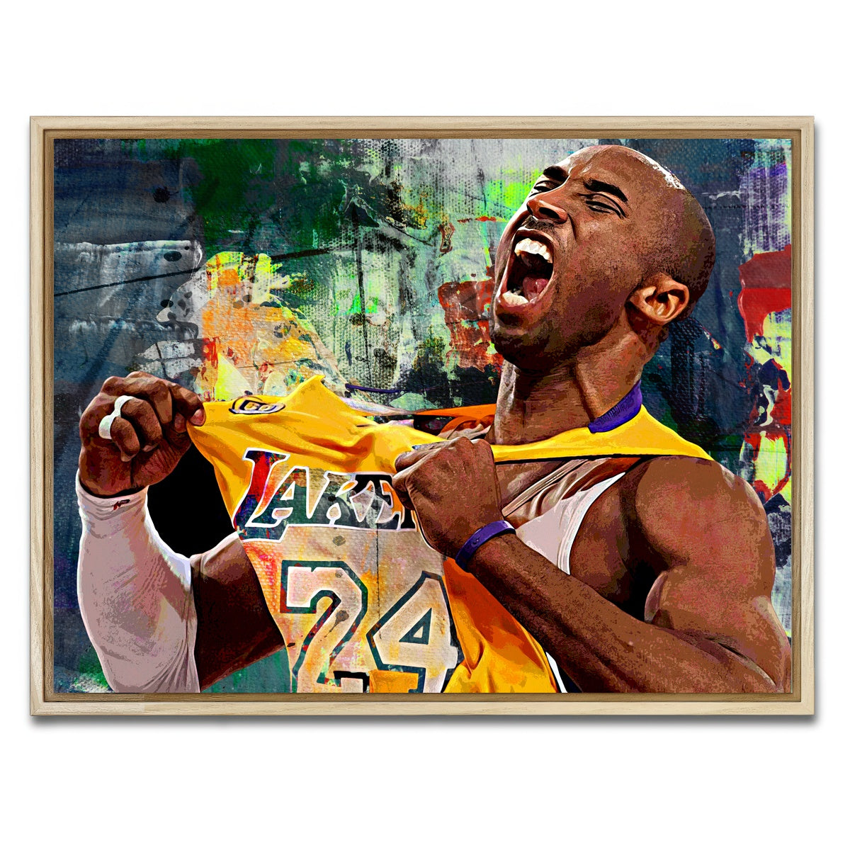 AUTO-MOCKUP WHITE | The Black Mamba Go Green | 1 Piece | Natural Framed Canvas | group=4x3