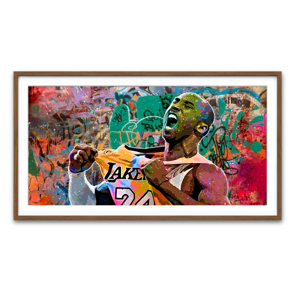 Framed Print 2x1 Walnut