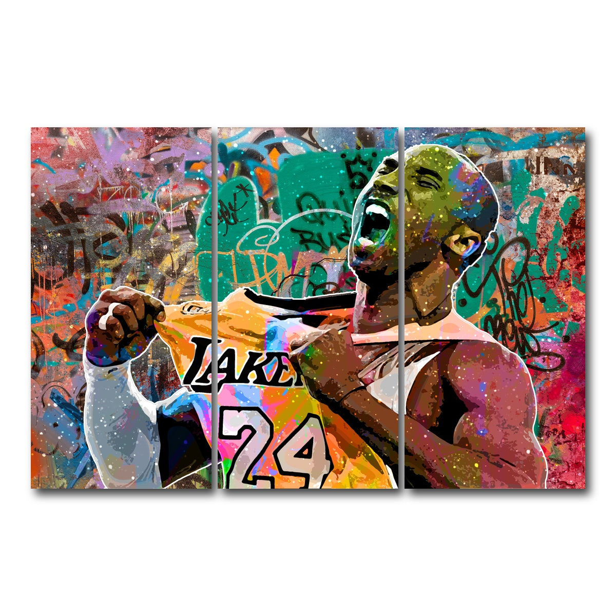 AUTO-MOCKUP WHITE | The Black Mamba | 3 Piece | Gallery Wrapped | group=12x24